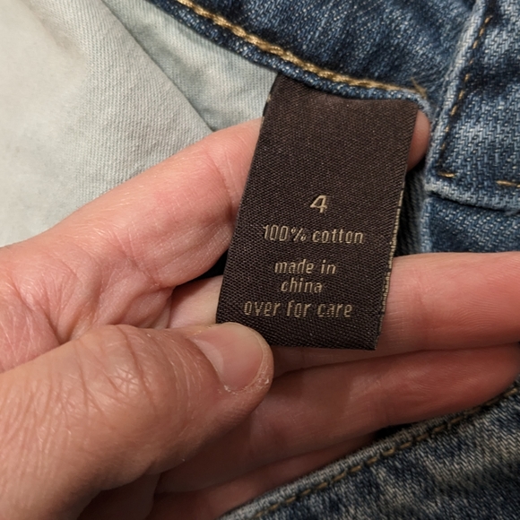 The Limited Denim Slim Boyfriend Cropped Jeans Women's Size 4 - Picture 7 of 7
